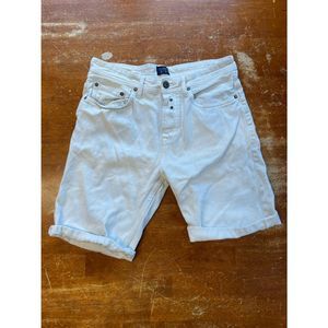 PULL&BEAR White Denim Shorts